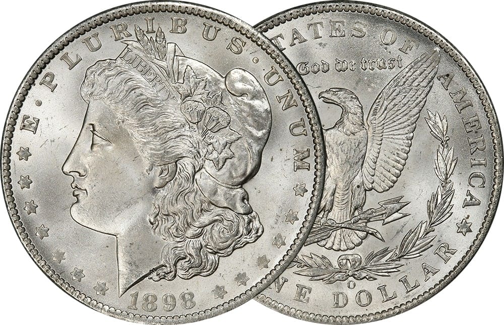 Morgan Silver Coin Front And Back